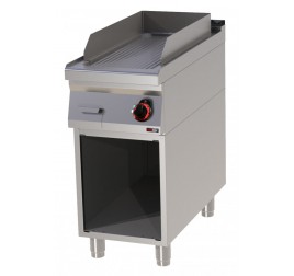 1 zónás RedFox álló elektromos rostlap bordázott, öntöttvas sütőfelülettel, semleges tárolóval